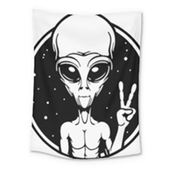 Alien Ufo Medium Tapestry by Bedest