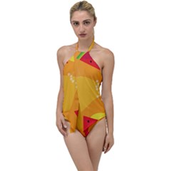 Watermelon Flower Go With The Flow One Piece Swimsuit by Bedest
