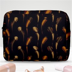 Abstract Art Pattern Warm Colors Make Up Pouch (large) by Ndabl3x