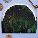 Circuits Circuit Board Green Technology Horseshoe Style Canvas Pouch View2