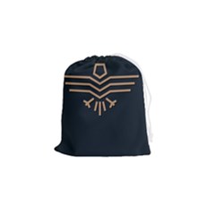 Eagle Bird Drawstring Pouch (small) by Cendanart