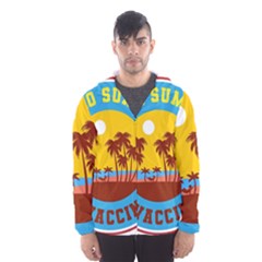 Vaccination Summer Men s Hooded Windbreaker by Cendanart