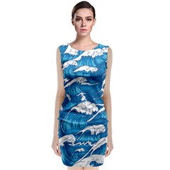 Seamless Pattern With Colorful Bush Roses Sleeveless Velvet Midi Dress by Ket1n9
