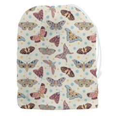 Pattern With Butterflies Moths Drawstring Pouch (3xl) by Ket1n9