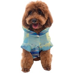 Mountains And Trees Illustration Painting Clouds Sky Landscape Dog Coat by Cendanart