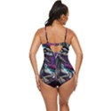 Style Dinosaur  80s Synth Retrowave Retro Full Coverage Swimsuit View4