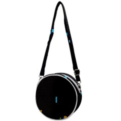 Tetris Game Crossbody Circle Bag by Cendanart
