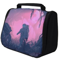 Beeple Astronaut Spacesuit 3d Digital Art Artwork Jungle Full Print Travel Pouch (big) by Cendanart