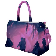 Beeple Astronaut Spacesuit 3d Digital Art Artwork Jungle Duffel Travel Bag by Cendanart