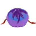 Palm Tree Vaporwave Synthwave Retro Style Drawstring Bucket Bag View3