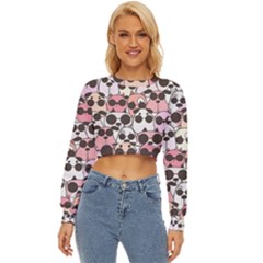 Cute Dog Seamless Pattern Background Lightweight Long Sleeve Sweatshirt by Grandong