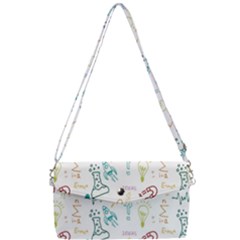 Background Decorative Removable Strap Clutch Bag by Bedest