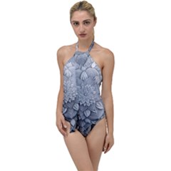 Flower Ornament Graphic Ornate Go With The Flow One Piece Swimsuit by Bedest