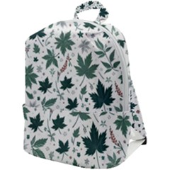 Leaves Nature Bloom Zip Up Backpack by Bedest