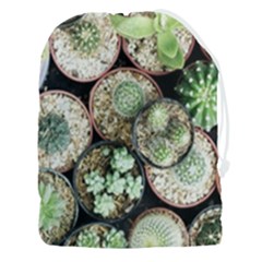 Cactus Nature Plant Desert Drawstring Pouch (3xl) by Bedest
