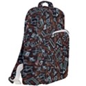 Doodles School Background Art Pattern Double Compartment Backpack View2