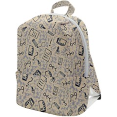 Graphic Decor Backdrop Zip Up Backpack by Bedest