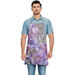 Abstract Pebbles Kitchen Apron by kaleidomarblingart