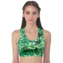 Clover Puzzles Shamrock Handraw Sports Bra View1