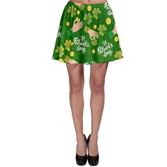 Shamrock Luck Green Shamrock Pattern Black Spathetti Strap Top by CoolDesigns