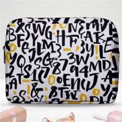 Letters Pattern Make Up Pouch (large) by Bedest