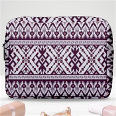 Illustration Ukrainian Folk Seamless Pattern Ornament Make Up Pouch (large) by Bedest