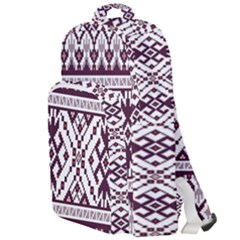 Illustration Ukrainian Folk Seamless Pattern Ornament Double Compartment Backpack by Bedest