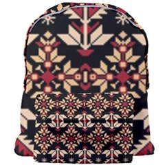 Vector Illustration Of Ukrainian Folk Seamless Pattern Ethnic Ornament Border Element Traditional Giant Full Print Backpack by Bedest