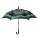 Psychedelic Universe Color Moon Planet Space Hook Handle Umbrellas (Small) View3
