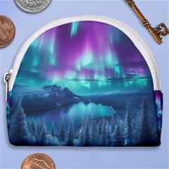 Lake Aurora Borealis Horseshoe Style Canvas Pouch by Ndabl3x