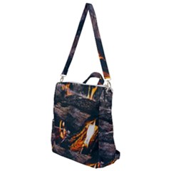 Wood Fire Camping Forest On Crossbody Backpack by Bedest
