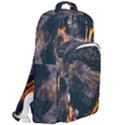Wood Fire Camping Forest On Double Compartment Backpack View2