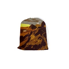 Scotland Monti Mountains Mountain Drawstring Pouch (small) by Cendanart