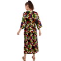 Graphic Pattern Rubiks Cube Grecian Style  Maxi Dress View2