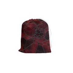 Mosaic Glass Glass Mosaic Colorful Drawstring Pouch (small) by Cendanart