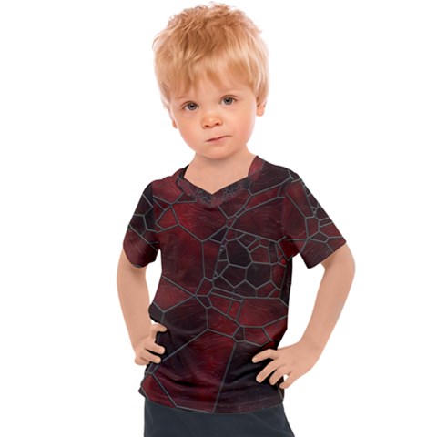 Mosaic Glass Glass Mosaic Colorful Kids  Sports T-shirt by Cendanart