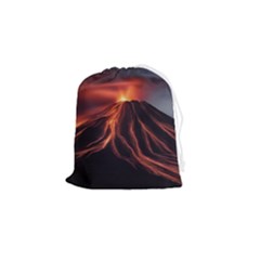 Volcanic Eruption Drawstring Pouch (small) by Proyonanggan