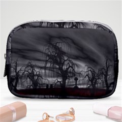 Grave Yard Dark Fantasy Trees Make Up Pouch (small) by Cemarart