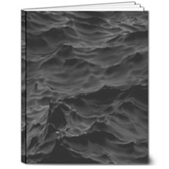 Black Sea Minimalist Dark Aesthetics Vaporwave 8  X 10  Softcover Notebook by Cemarart