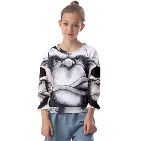 Png Huod Kids  Cuff Sleeve Top by saad11