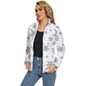 Snowflake-icon-vector-christmas-seamless-background-531ed32d02319f9f1bce1dc6587194eb Women s Puffer Bubble Jacket Coat View2