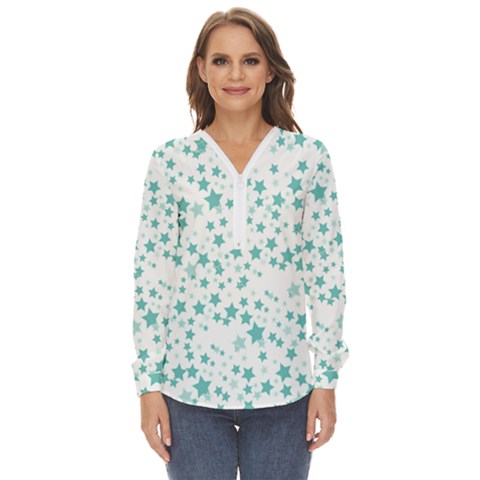 Cartoon-stars-pictures-basemap-ae0c014bb4b03de3e34b4954f53b07a1 Zip Up Long Sleeve Blouse by saad11