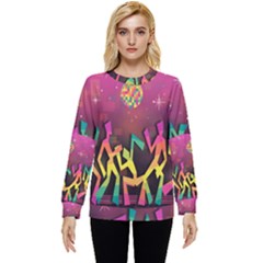 Dancing Colorful Disco Hidden Pocket Sweatshirt by Bajindul