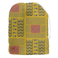 Digital Paper African Tribal Drawstring Pouch (3xl) by HermanTelo