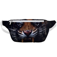 Tiger Angry Nima Face Wild Waist Bag  by Cemarart