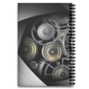 Abstract Style Gears Gold Silver 5.5  x 8.5  Notebook View2