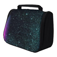 Abstract Effect Gold Led Light Pink Purple Red Full Print Travel Pouch (small) by Cemarart