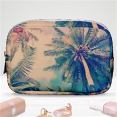 Palm Trees Beauty Nature Clouds Summer Make Up Pouch (small) by Cemarart