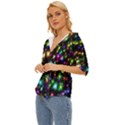 Star Colorful Christmas Abstract Lightweight Drawstring Hooded Top View2