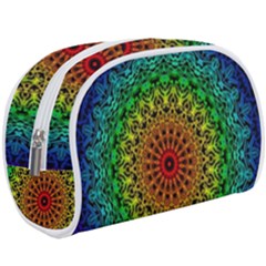 Rainbow Mandala Abstract Pastel Pattern Make Up Case (large) by Grandong